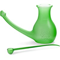 Scandinavian Yoga and Meditation School Nosebuddy - Botella para limpieza de nariz verde